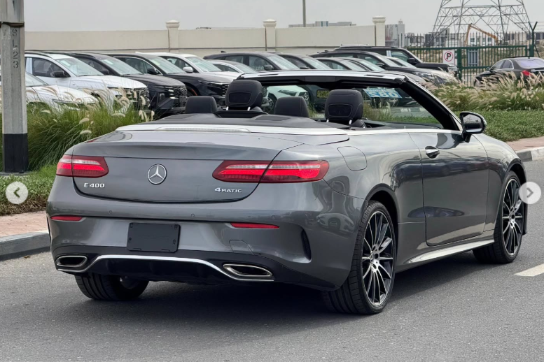 2018 Mercedes-Benz E400 3.0 Litres V6 Biturbo V6 Twin Turbo Petrol Engine Grey Red Convertible