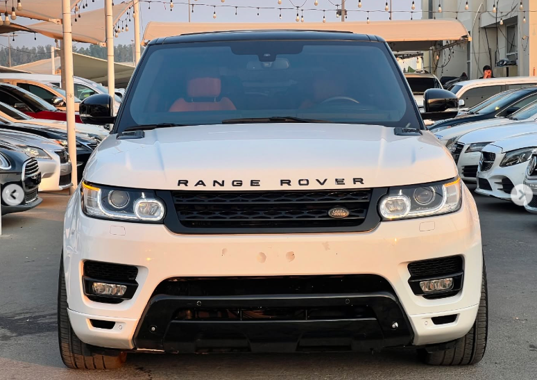 2014 Land Rover Range Rover Sport 5.0 Litres Supercharged V8 petrol Engine White Orange SUV GCC