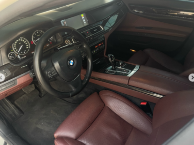 2012 BMW 750Li 4.4 Litres Twin-Turbo V8 Petrol Engine White Brown Luxury Sedan RWD GCC