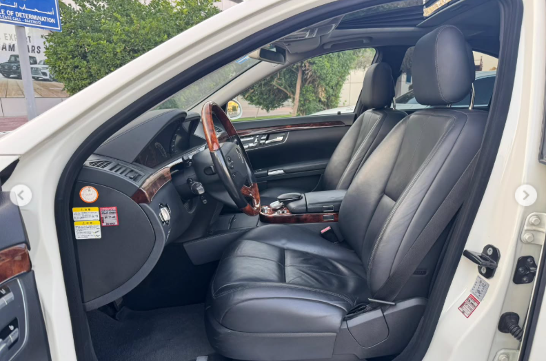 2007 Mercedes-Benz S 550 5.5-liter V8 Petrol Engine Wite Black Luxury Sedan Automatic