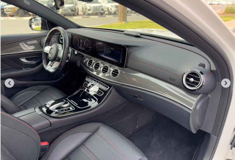 2019 Mercedes-Benz E53 AMG 3.0-liter turbocharged inline-six Petrol Engine White Black Sedan