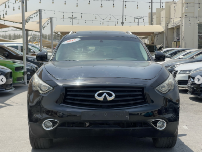 2014 Infiniti QX70 3.7 Litres V6 Petrol Engine Black Brown Luxury SUV Automatic GCC Specs