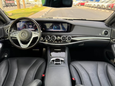 2018 Mercedes-Benz S 450 3.0 Liters V6 Twin Turbo Petrol Engine White Black Sedan RWD Automatic