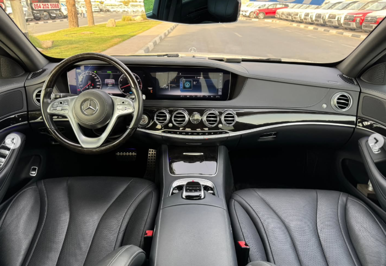 2018 Mercedes-Benz S 450 3.0 Liters V6 Twin Turbo Petrol Engine White Black Sedan RWD Automatic