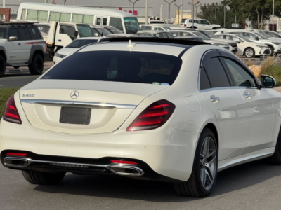 2018 Mercedes-Benz S 450 3.0 Liters V6 Twin Turbo Petrol Engine White Black Sedan RWD Automatic