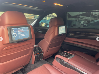 2012 BMW 750Li 4.4 Litres Twin-Turbo V8 Petrol Engine White Brown Luxury Sedan RWD GCC