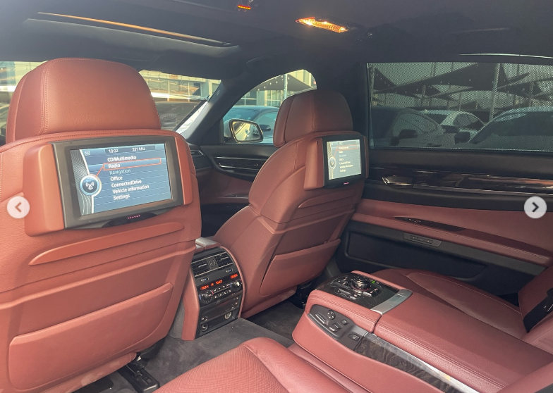 2012 BMW 750Li 4.4 Litres Twin-Turbo V8 Petrol Engine White Brown Luxury Sedan RWD GCC