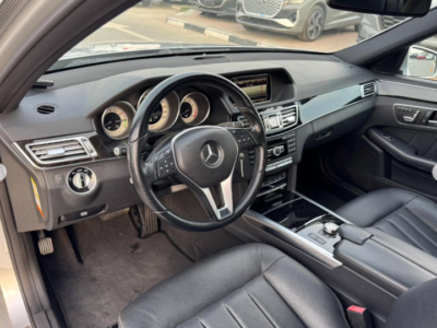 2014 Mercedes-Benz E400 3.5 Liters V6 Hybrid Engine Silver Black Luxury Sedan Automatic RWD