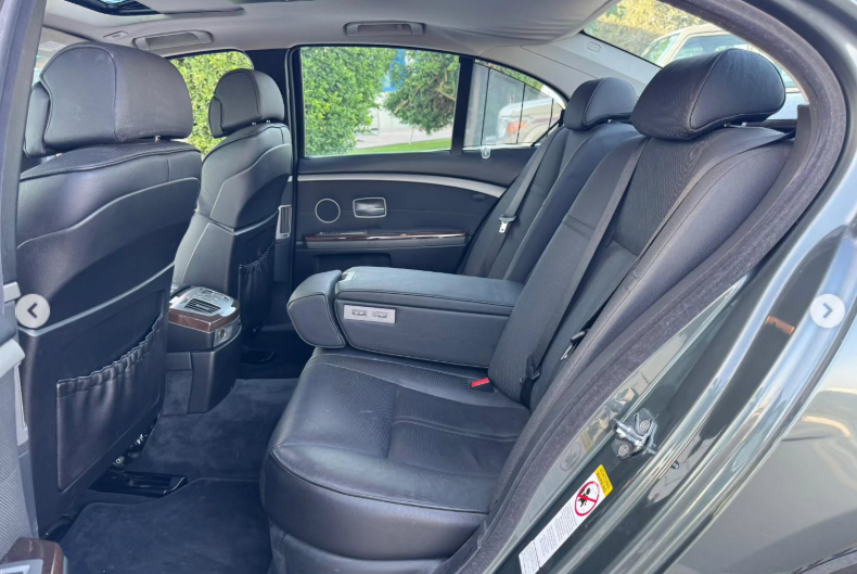 2003 BMW 745i 4.4 Litres Naturally Aspirated 8-cylinder Petrol Engine Grey Black Sedan RWD