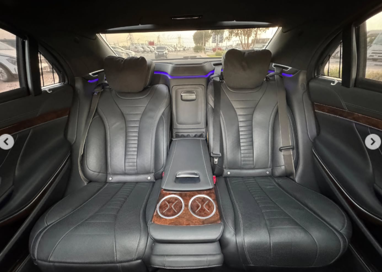 2014 Mercedes-Benz S 550 4.7 Liters V8 Twin-Turbocharged Petrol Engine Black Luxury Sedan RWD