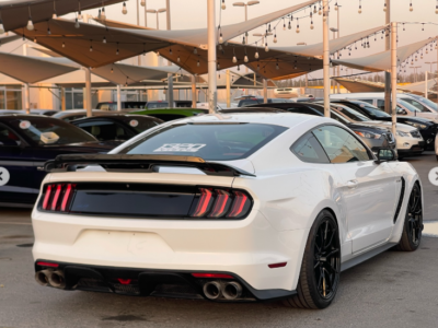 2016 Ford Mustang GT 5.0 Litres V8 Petrol Engine White Red Coupe RWD Automatic