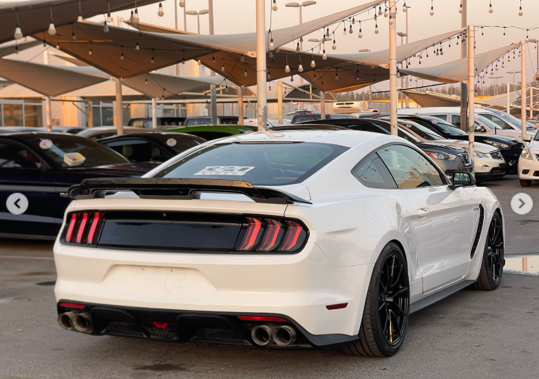 2016 Ford Mustang GT 5.0 Litres V8 Petrol Engine White Red Coupe RWD Automatic