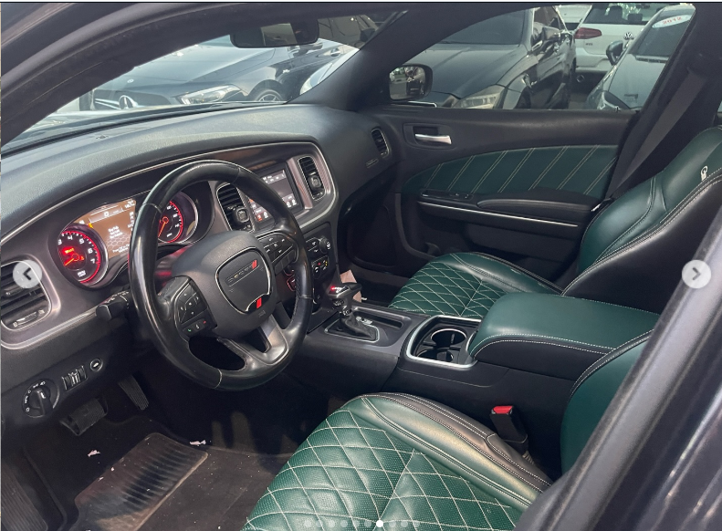 2019 Dodge Charger Scat Pack 3.6 Liters V6 Cylinders Petrol Engine Black Green Sedan RWD