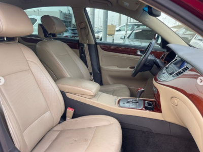 2013 Hyundai Genesis 3.8-liter V6 Petrol Engine Maroon Beige Sedan American Specs RWD