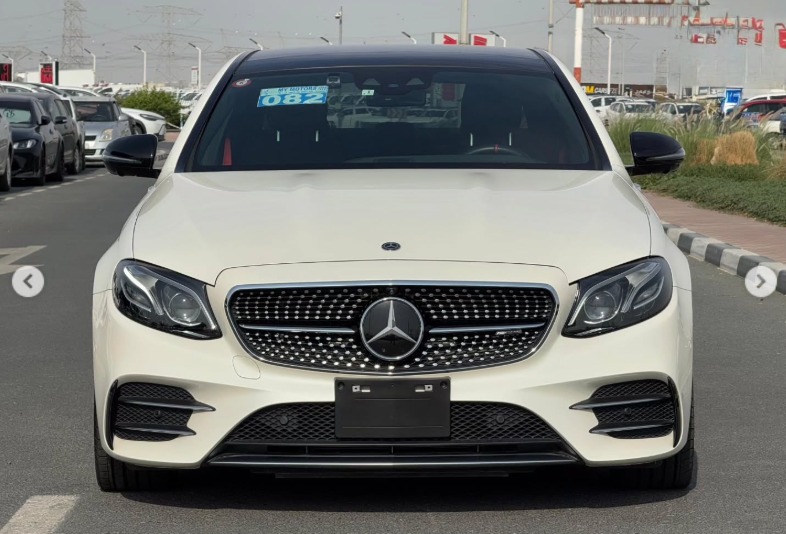 2019 Mercedes-Benz E53 AMG 3.0-liter turbocharged inline-six Petrol Engine White Black Sedan