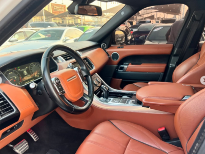 2014 Land Rover Range Rover Sport 5.0 Litres Supercharged V8 petrol Engine White Orange SUV GCC
