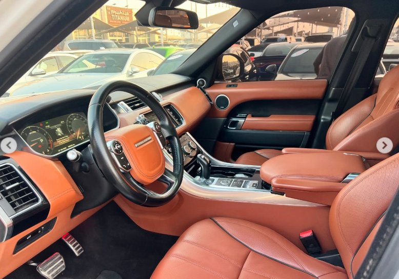 2014 Land Rover Range Rover Sport 5.0 Litres Supercharged V8 petrol Engine White Orange SUV GCC