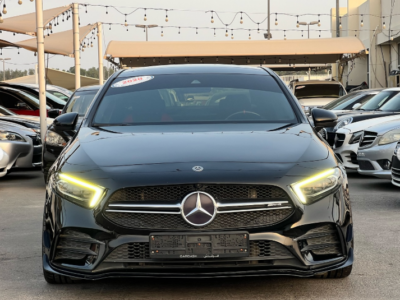 2020 Mercedes-Benz AMG A 35 4MATIC 2.0L Inline-4 Turbocharged Petrol Engine Black Red Sedan GCC