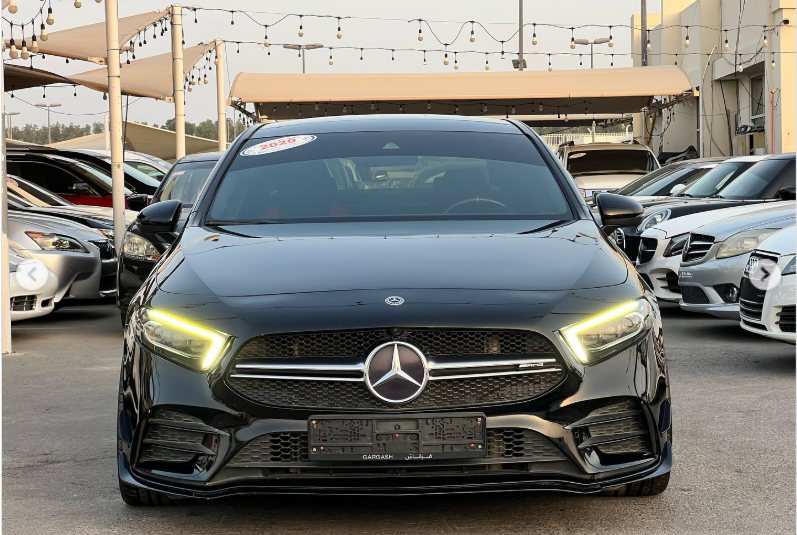 2020 Mercedes-Benz AMG A 35 4MATIC 2.0L Inline-4 Turbocharged Petrol Engine Black Red Sedan GCC