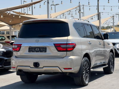 2022 Nissan Patrol Platinum 5.6 Litres V8 Petrol Engine Gold Red Automatic SUV GCC Specs 4WD