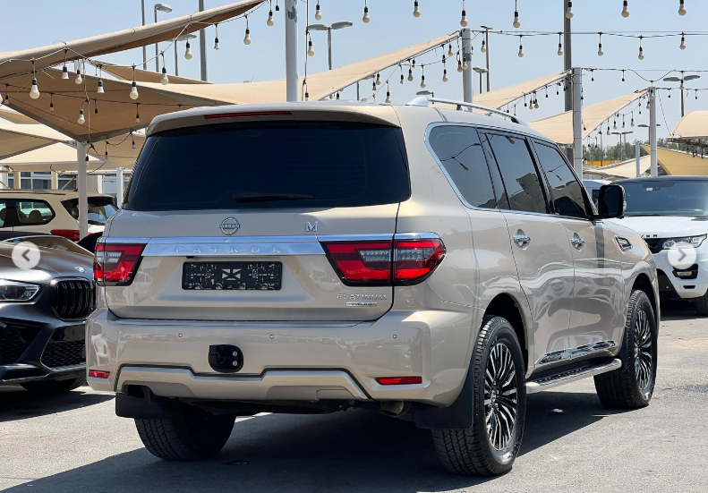 2022 Nissan Patrol Platinum 5.6 Litres V8 Petrol Engine Gold Red Automatic SUV GCC Specs 4WD