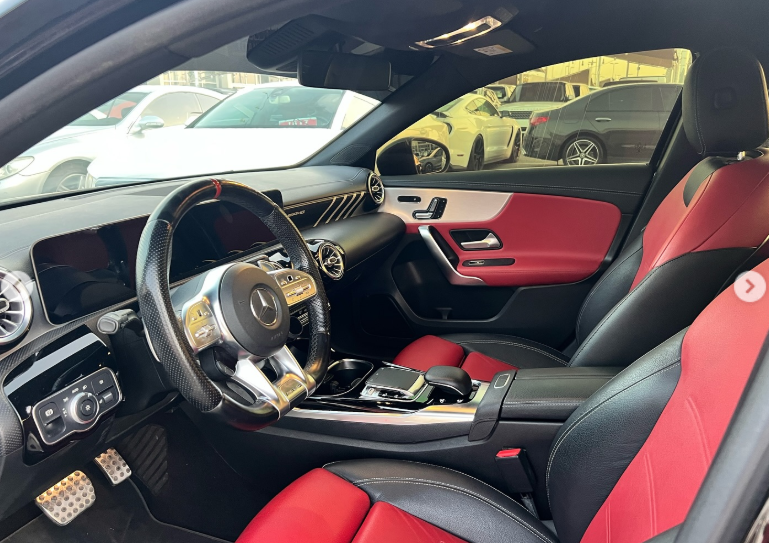 2020 Mercedes-Benz AMG A 35 4MATIC 2.0L Inline-4 Turbocharged Petrol Engine Black Red Sedan GCC