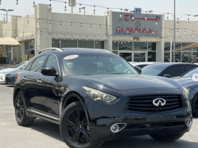 2014 Infiniti QX70 3.7 Litres V6 Petrol Engine Black Brown Luxury SUV Automatic GCC Specs