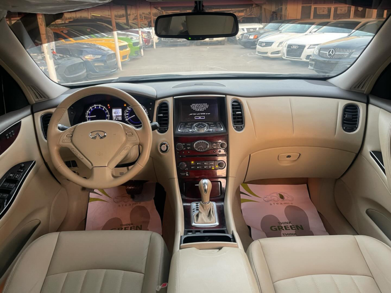 2015 Infiniti QX50 3.7-liter V6 Engine White Beige Luxury Crossover