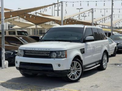 2012 Land Rover Range Rover Sport HSE 5.0L 8 Cylinder Engine White Grey SUV