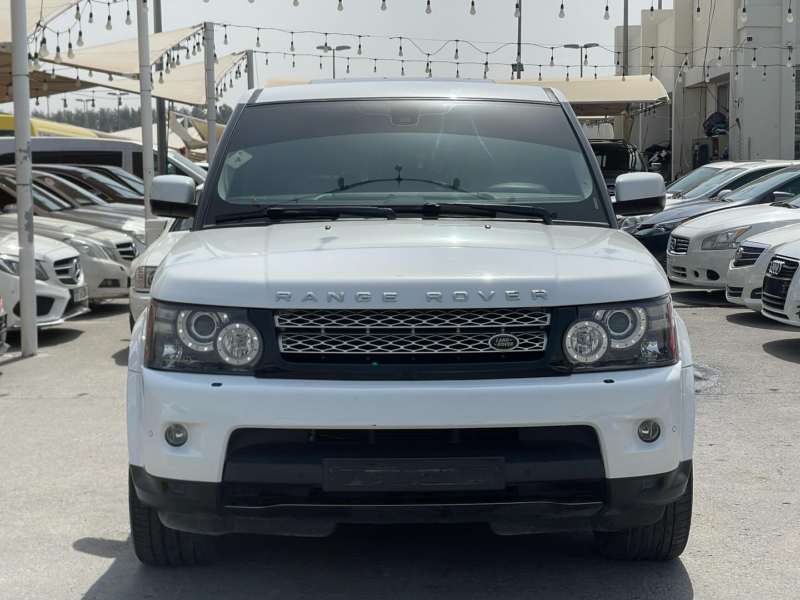 2012 Land Rover Range Rover Sport HSE 5.0L 8 Cylinder Engine White Grey SUV