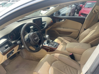 2011 Audi A7 3.0 Liters 6-cylinder Petrol Engine White Beige Sedan