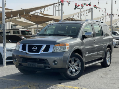 2014 Nissan Armada LE 5.6 Liters V8 Petrol Engine Grey Black SUV