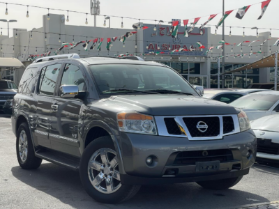 2014 Nissan Armada LE 5.6 Liters V8 Petrol Engine Grey Black SUV