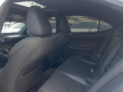 2015 Lexus IS 250 F Sport 2.5 Liters 6 Cylinders Engine White Black Sedan