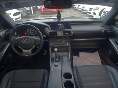 2015 Lexus IS 250 F Sport 2.5 Liters 6 Cylinders Engine White Black Sedan