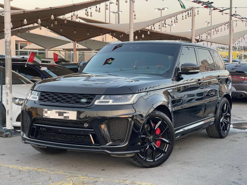 2021 Land Rover Range Rover Sport SVR 5.0L Supercharged V8 Petrol Engine Black Red SUV