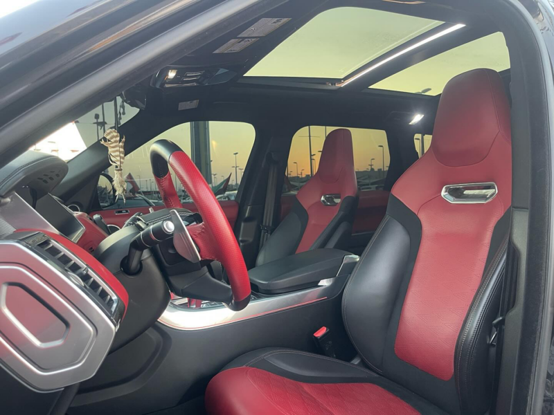 2021 Land Rover Range Rover Sport SVR 5.0L Supercharged V8 Petrol Engine Black Red SUV
