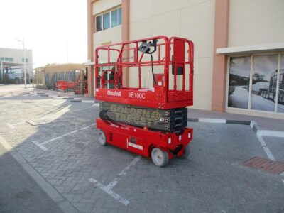 2024 Mantall XE100C Scissor Lift Fully Electric Machine Red