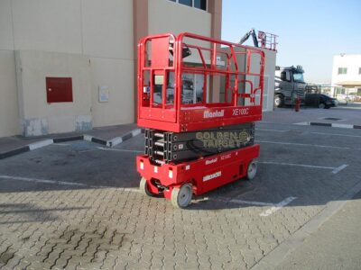 2024 Mantall XE100C Scissor Lift Fully Electric Machine Red