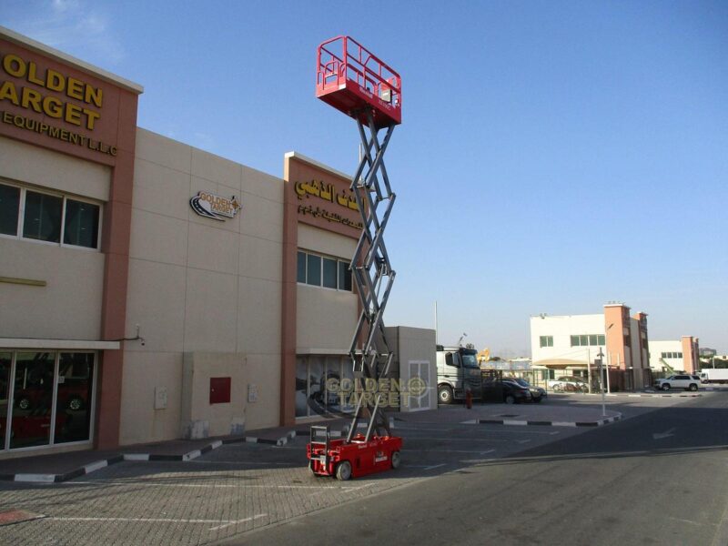 2024 Mantall XE100C Scissor Lift Fully Electric Machine Red