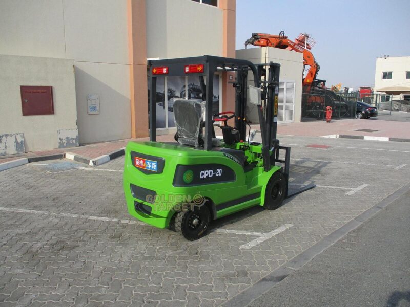 2024 AGT CPD20 Electric Forklift 2 ton Capacity 2 stage mast Battery Charger Green