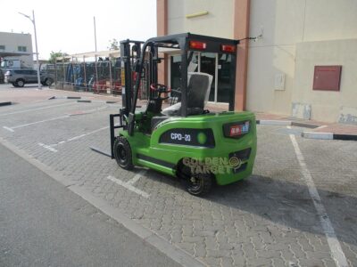 2024 AGT CPD20 Electric Forklift 2 ton Capacity 2 stage mast Battery Charger Green