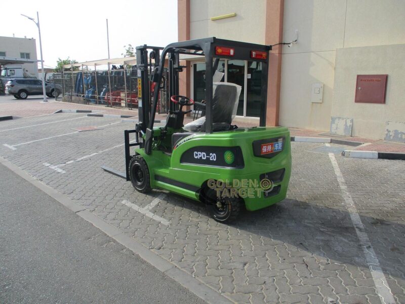 2024 AGT CPD20 Electric Forklift 2 ton Capacity 2 stage mast Battery Charger Green