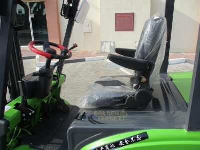 2024 AGT CPD20 Electric Forklift 2 ton Capacity 2 stage mast Battery Charger Green