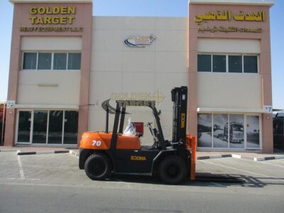 2025 NEW SOCMA HNF-70 Forklift ISUZU 6BG1 6 Cylinder Diesel Engine Orange