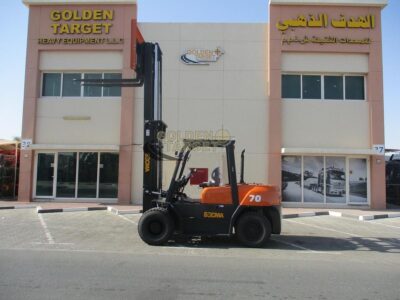 2025 NEW SOCMA HNF-70 Forklift ISUZU 6BG1 6 Cylinder Diesel Engine Orange