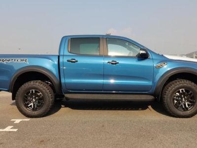 2022 Ford Ranger Raptor 4-Cylinder 2.0 Litres Bi-Turbo Diesel Blue Black Pickup Truck