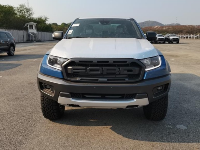 2022 Ford Ranger Raptor 4-Cylinder 2.0 Litres Bi-Turbo Diesel Blue Black Pickup Truck