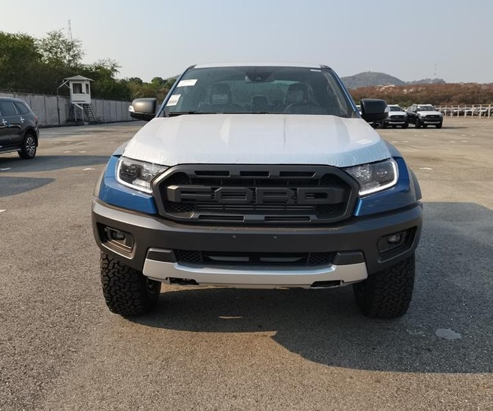2022 Ford Ranger Raptor 4-Cylinder 2.0 Litres Bi-Turbo Diesel Blue Black Pickup Truck