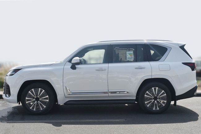 2025 Lexus LX 700h 3.5-liter twin-turbocharged V6 Hybrid Engine White Red SUV
